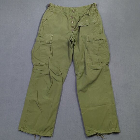 Vintage Military Pants Men´s Short Small Green OG-107...